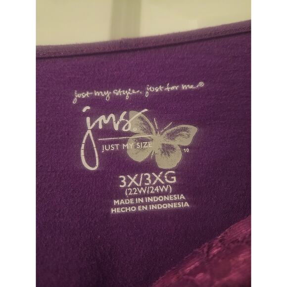 Just My Life Size 3X purple Blouse - Picture 4 of 6